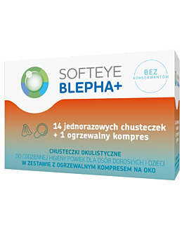 Softeye Blepha Plus, Chusteczki okulistyczne + Kompres