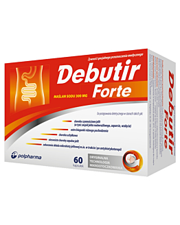 Debutir Forte, Maślan sodu 300 mg, Kapsułki