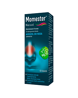 Momester Nasal 50 mikrogramów/dawkę aerozol do nosa, 60 dawek