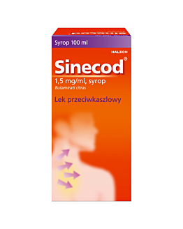 Sinecod Syrop na kaszel mokry i suchy, 100 ml