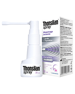 Thonsilan Spray, Wspomaga leczenie gardła i migdałków