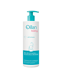 Oillan Baby Żel 3w1 do kąpieli, mycia ciała i włosów, 400 ml