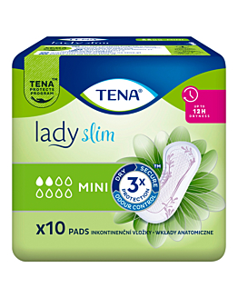 Tena Lady Slim Mini, Assorbenti per Incontinenza Femminile 10 pz