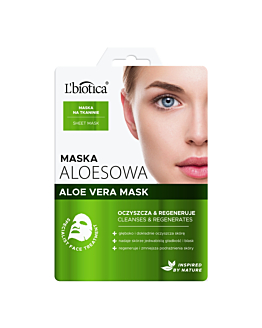 L'biotica Maska aloesowa na tkaninie - wygładza i liftinguje