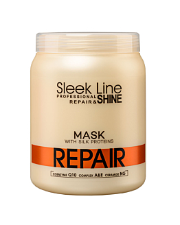 Stapiz Sleek Line Repair Mask maska z jedwabiem do włosów zniszczonych, 1000ml