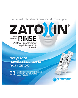 Zatoxin Rinse Zestaw uzupełniający do płukania Nosa i Zatok uzupełniający 28 sasz