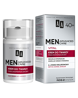 AA Men Advanced Care Vital 40+ Krem przeciwzmarszczkowy  do twarzy 