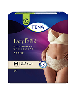 Tena Lady Pants Plus,  Majtki chłonne dla kobiet, Kolor Creme, Medium