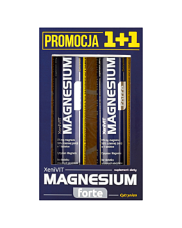 XeniVIT Magnesium Forte Cytrynian Promocja 1+1 20 + 20 Tabletek Musujących