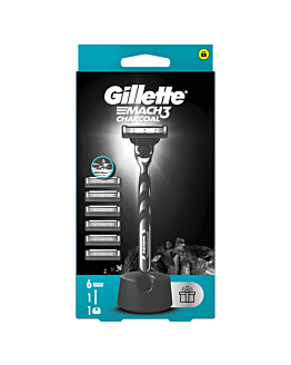 Gillette Mach3 Charcoal Maszynka do golenia + wkłady 6 szt.