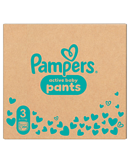 Pampers Pants Pannolini a Mutandina, Taglia 3-Midi 204 pz
