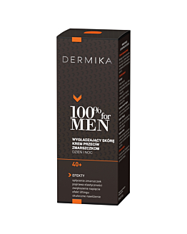 Dermika 100% For Men Crema Levigante Antirughe 40+ Giorno/Notte 50 ml
