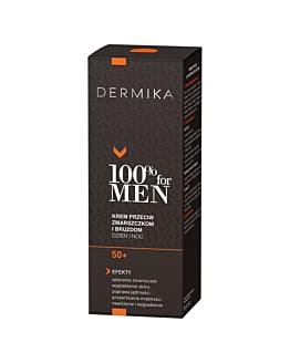 Dermika 100% For Men Krem przeciw zmarszczkom i bruzdom 50+ dzień/noc