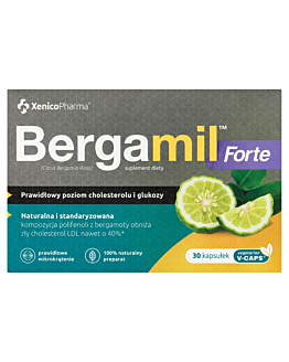 Bergamil Forte, Prawidłowy Poziom Cholesterolu i Glukozy, Kapsułki