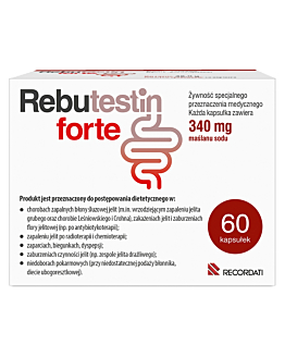 Rebutestin Forte, 340 mg maślanu sodu, Kapsułki