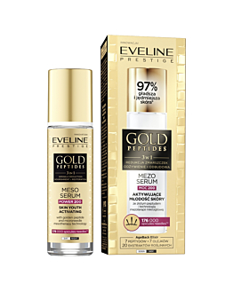Eveline Gold Peptides Mezo, Serum do twarzy aktywujące młodość skóry