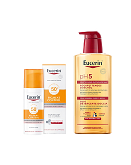 Zestaw Eucerin Pigment Control SPF50 + Pigment Control SPF50+ Fluido chronny