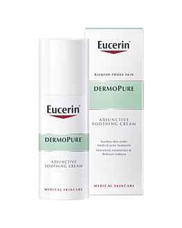 Eucerin DermoPure Krem kojący w trakcie kuracji przeciwtrądzikowych, 50 ml