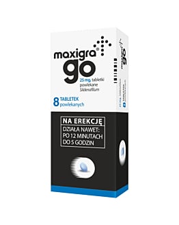 Maxigra Go tabletki powlekane 25 mg, 8 tabl.