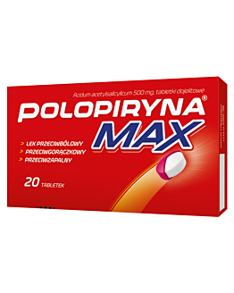 Polopiryna MAX 500 mg tabletki dojelitowe