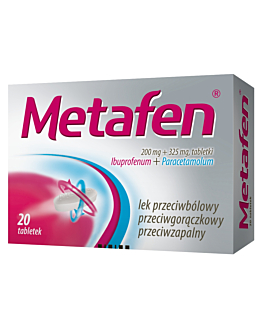 Metafen 200 mg + 325 mg, 20 tabl.