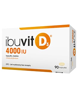 Ibuvit D3 4000 j.m., Witamina D, 90 kapsułek