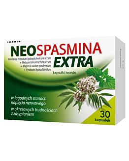 Neospazmina (Extraspasmina) lek uspokajający, 30 kaps.