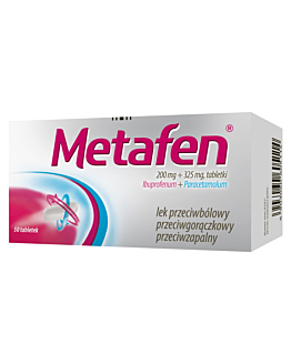 Metafen 200 mg + 325 mg, 50 tabl.