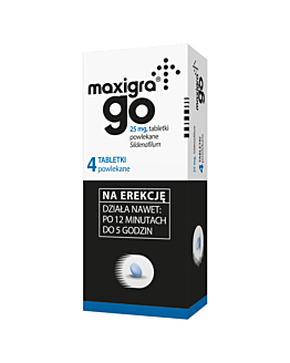 Maxigra Go tabletki powlekane 25 mg, 4 tabl.