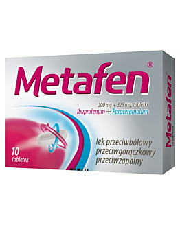 Metafen 200 mg + 325 mg, 10 tabl.