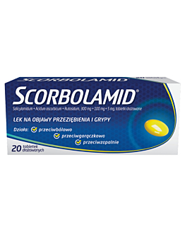 Scorbolamid 300mg+5mg+100mg, 20 tabl.