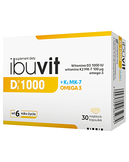 Ibuvit D3 1000+ K2MK-7 Omega-3, Kapsułki