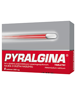Pyralgina 500 mg, 6 tabletek
