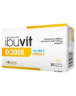 Ibuvit D3 2000+ K2MK-7 Omega-3, Kapsułki