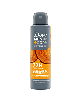 Dove Men Deo Spray Advanced Sandalwood&Vanilla, Deodorante spray