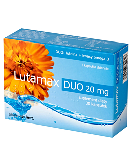 Lutamax Duo 20 mg, Suplement diety wspomagający wzrok, Kapsułki