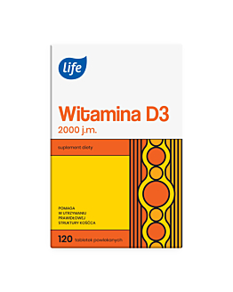 Life Witamina D3 2000 j.m., Tabletki
