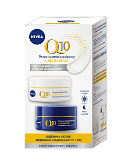 Nivea Duopack Q10 Przeciwzmarszczkowy Krem na dzień + Krem na noc  