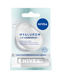 Nivea Hyaluron Moisture Plus Balsamo Labbra, Trasparente 5,2 g