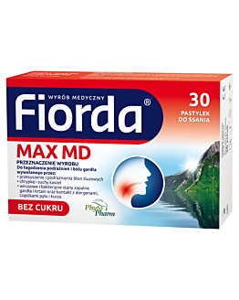 Fiorda Max MD Pastylki do ssania, 30 szt.
