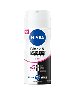Nivea Deodorante Ap Spray Black&White Invisible Travel 100 ml