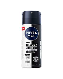 Nivea Deo Ap Spray Black & White Invisible Original Travel 100 ml