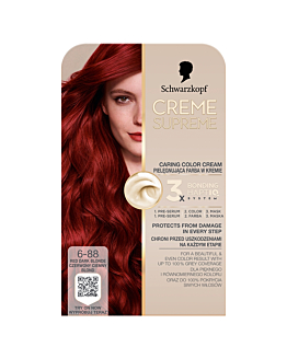 Schwarzkopf Creme Supreme, Farba do włosów, 6-88 Czerwony Ciemny Blond