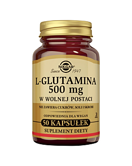 Solgar L-Glutamina 500 mg kapsułki