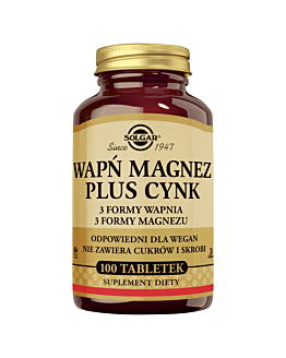 Solgar Wapń Magnez Cynk tabletki