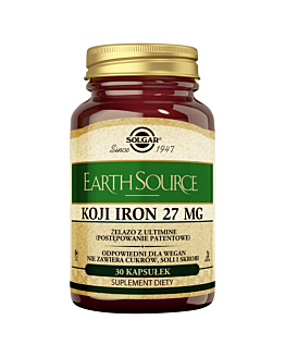Solgar Earth Source Koji Iron 27 mg z żelazem kapsułki 