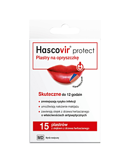 Hascovir Protect  plastryna opryszczkę 15 szt.