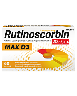Rutinoscorbin Max D3 Tabletki, 60 szt.