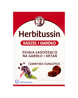 Herbitussin Kaszel i Gardło, Pastylki