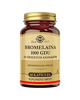 Solgar Bromelaina 1000 GDU ze świeżych ananasów kapsułki